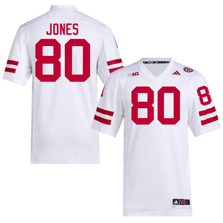 Nebraska Cornhuskers #80 Jeremiah Jones College Football Jerseys Stitched-White